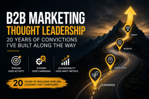 B2B Marketing Thought Leadership: 20 Years of Convictions I've Built Along the Way