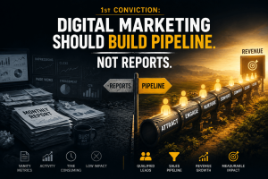 B2B Marketing Thought Leadership focused on building pipeline instead of reports and vanity metrics