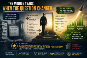 B2B marketing lessons on shifting from leads to qualified pipeline and revenue.