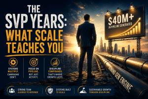 B2B marketing lessons on scaling demand generation through systems and leadership.