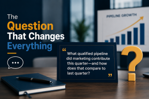 What qualified pipeline did marketing contribute this quarter, and how does that compare to last quarter?